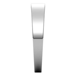 Rings Sterling Silver 4 mm Tapered Flat Band Size 6