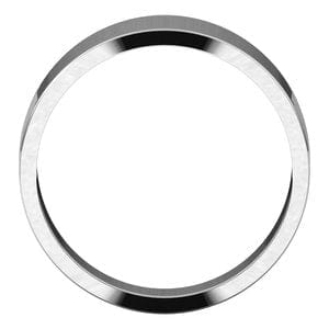 Rings Continuum Sterling Silver 7 mm Tapered Flat Band Size 8