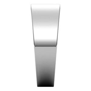 Rings Continuum Sterling Silver 7 mm Tapered Flat Band Size 8