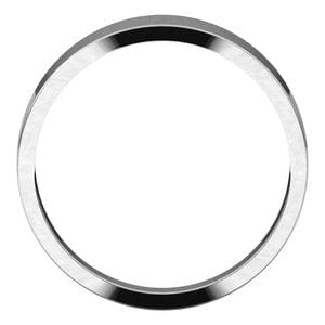 Rings Sterling Silver 5 mm Tapered Flat Band Size 9.5