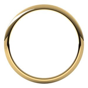 Rings 14K Yellow 1 mm Half Round Band Size 7