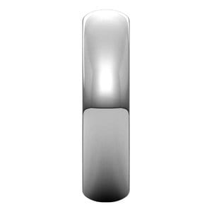 Rings Platinum 5 mm Half Round Band Size 6