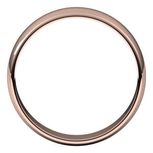 Rings 10K Rose 5 mm Lightweight Half Round Band Size 10