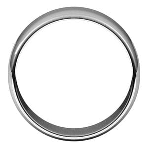 Rings Sterling Silver 8 mm Lightweight Half Round Band Size 8