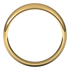 Rings 18K Yellow 7 mm Tapered Half Round Band Size 13