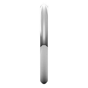 Rings 14K X1 White 2 mm Comfort-Fit Half Round Band Size 7
