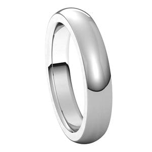 Rings Sterling Silver 4 mm Heavyweight Comfort-Fit Half Round Band Size 11