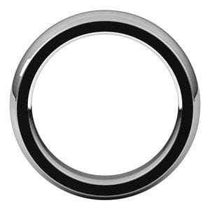Sterling Silver 6 mm Heavyweight Comfort-Fit Half Round Band Size 10