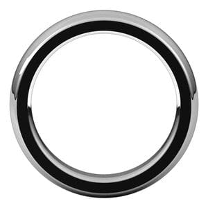 Rings Palladium 5 mm Heavyweight Comfort-Fit Half Round Band Size 10