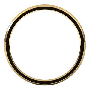 Rings 14K Yellow 1.5 mm Lightweight Comfort-Fit Half Round Band Size 4