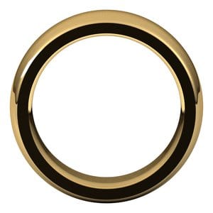 Rings 18K Yellow 8 mm Heavyweight Comfort-Fit Half Round Band Size 12