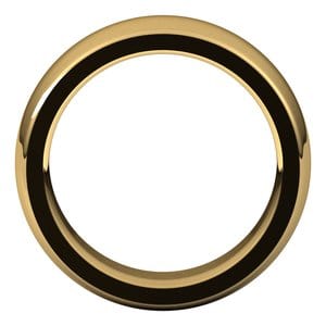 Rings 14K Yellow 7 mm Heavyweight Comfort-Fit Half Round Band Size 9