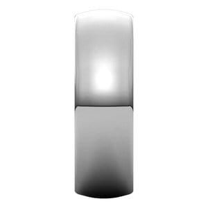 Sterling Silver 7 mm Heavyweight Comfort-Fit Half Round Band Size 10