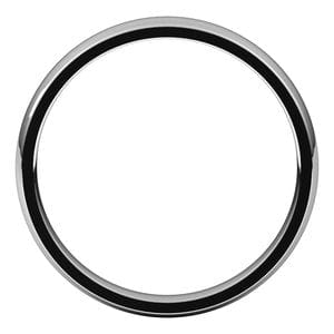 Rings Continuum Sterling Silver 3 mm Lightweight Comfort-Fit Half Round Band Size 7