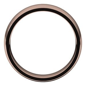 Rings 10K Rose 5 mm Lightweight Comfort-Fit Half Round Band Size 12