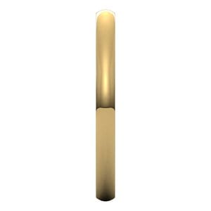Rings 18K Yellow 2 mm Lightweight Comfort-Fit Half Round Band Size 6.5