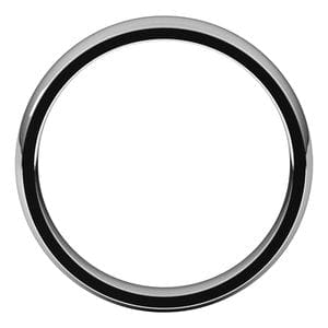 Rings Sterling Silver 4 mm Lightweight Comfort-Fit Half Round Band Size 7.5