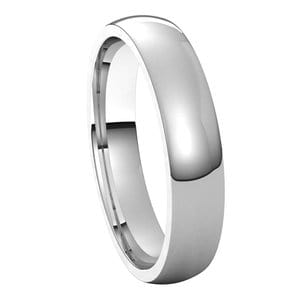 Rings Sterling Silver 4 mm Lightweight Comfort-Fit Half Round Band Size 7.5