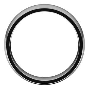 Rings Sterling Silver 6 mm Lightweight Comfort-Fit Half Round Band Size 10