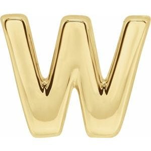 14K YELLOW BLOCK INITIAL W SLIDE PENDANT