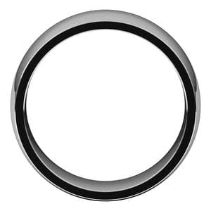 Rings Sterling Silver 8 mm Lightweight Comfort-Fit Half Round Band Size 7
