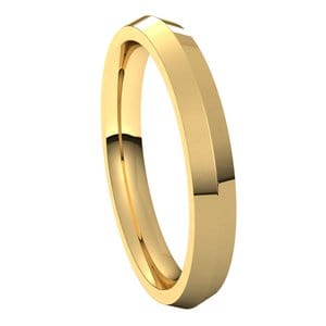 Rings 14K Yellow 3 mm Knife Edge Comfort Fit Band Size 8.5