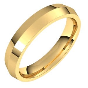 Rings 14K Yellow 4 mm Comfort-Fit Knife Band Size 11.5