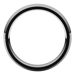Sterling Silver 4 mm Comfort-Fit Knife Band Size 10