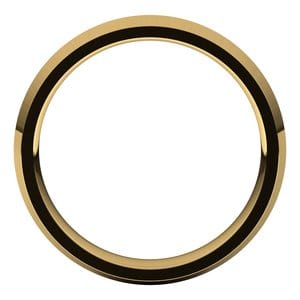 Rings 14K Yellow 4 mm Comfort-Fit Knife Band Size 11.5