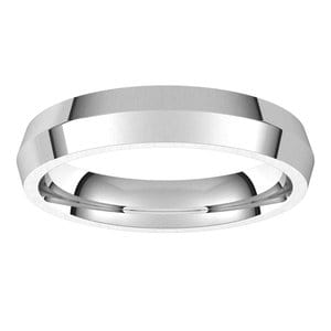 Sterling Silver 4 mm Comfort-Fit Knife Band Size 10