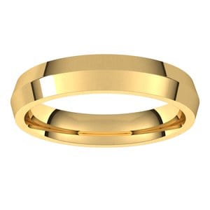 Rings 14K Yellow 4 mm Comfort-Fit Knife Band Size 11.5