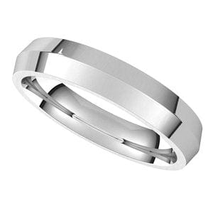 Sterling Silver 4 mm Comfort-Fit Knife Band Size 10