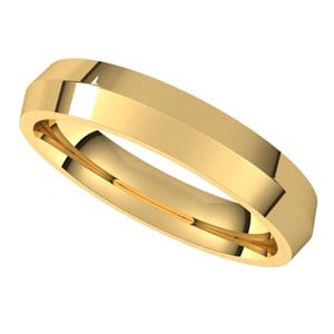 Rings 14K Yellow 4 mm Comfort-Fit Knife Band Size 11.5