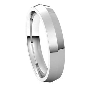 Sterling Silver 4 mm Comfort-Fit Knife Band Size 10