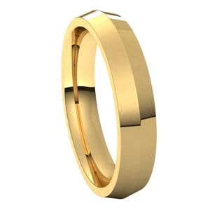 Rings 14K Yellow 4 mm Comfort-Fit Knife Band Size 11.5