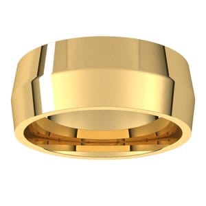 Rings 18K Yellow 8 mm Comfort-Fit Knife Band Size 11