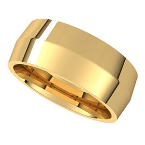 Rings 18K Yellow 8 mm Comfort-Fit Knife Band Size 11