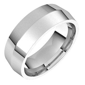 Sterling Silver 7 mm Comfort-Fit Knife Band Size 10.5