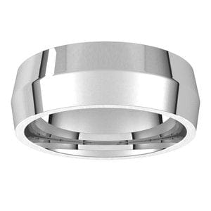 Sterling Silver 7 mm Comfort-Fit Knife Band Size 10.5