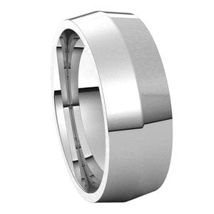 Sterling Silver 7 mm Comfort-Fit Knife Band Size 10.5