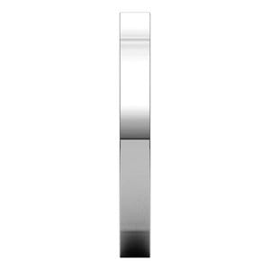 Rings 14K White 2.5 mm Comfort-Fit Square Band Size 10