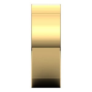 Rings 14K Yellow 7 mm Comfort-Fit Square Band Size 10