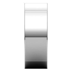 Sterling Silver 8 mm Comfort-Fit Square Band Size 10.5