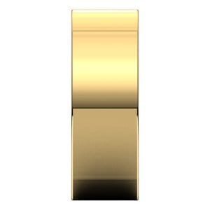 Rings 14K Yellow 9 mm Comfort-Fit Square Band Size 10