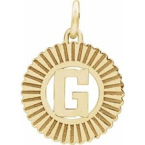 10K YELLOW INITIAL G PENDANT