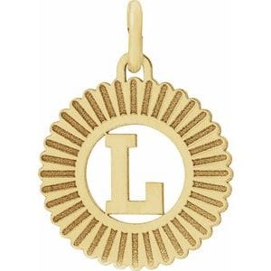 10K YELLOW INITIAL L PENDANT