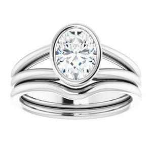 Rings Sterling Silver 8x6 mm Oval Engagement Ring Mounting