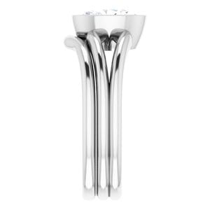 Rings Sterling Silver 8x6 mm Oval Engagement Ring Mounting
