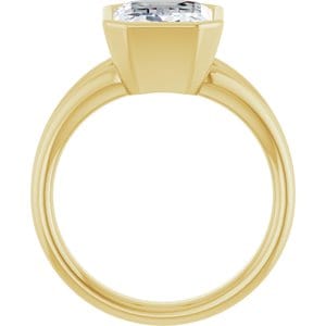 Rings 14K Yellow 10x8 mm Emerald Engagement Ring Mounting