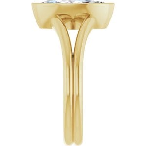 Rings 14K Yellow 12x6 mm Marquise Engagement Ring Mounting